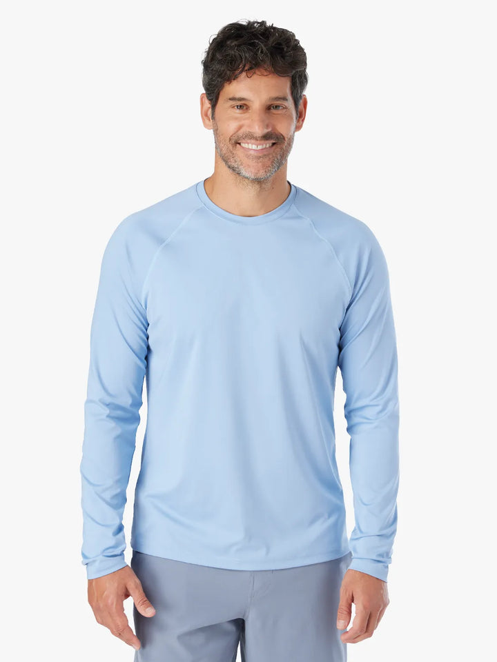 Fair Harbor Men's Anchor Rashguard Apparel Fair Harbor Light Blue Small