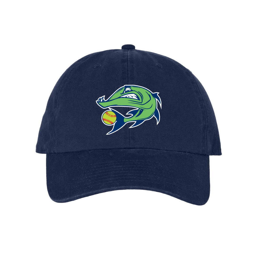 Barracudas Softball Hat Logowear Barracudas Navy Hat Barracuda