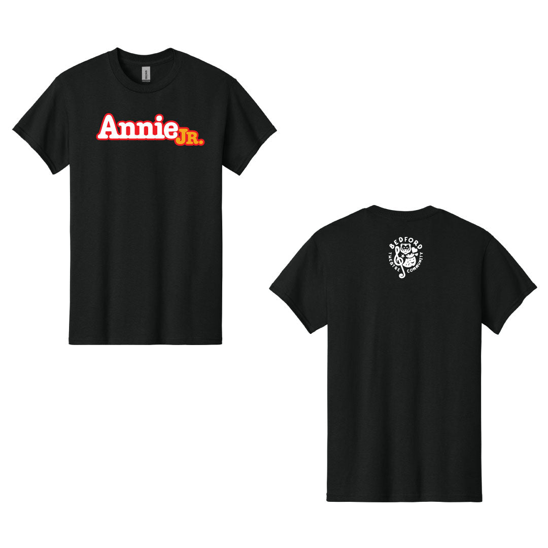 Bedford Theatre Company Presents Annie Jr. Black Cotton Tee