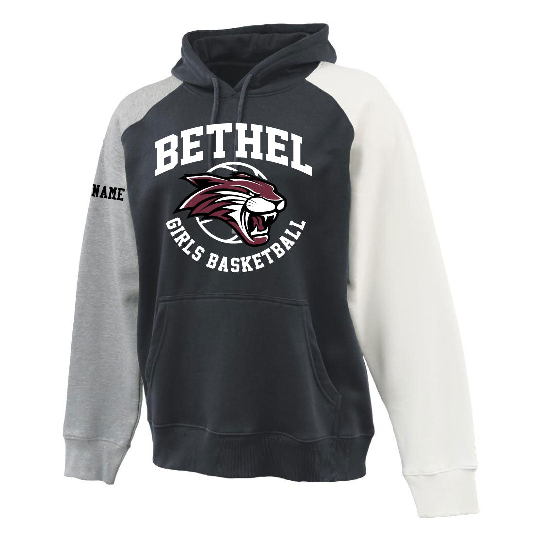 Bethel HS Girls Basketball Color Block Hooded Sweatshirt