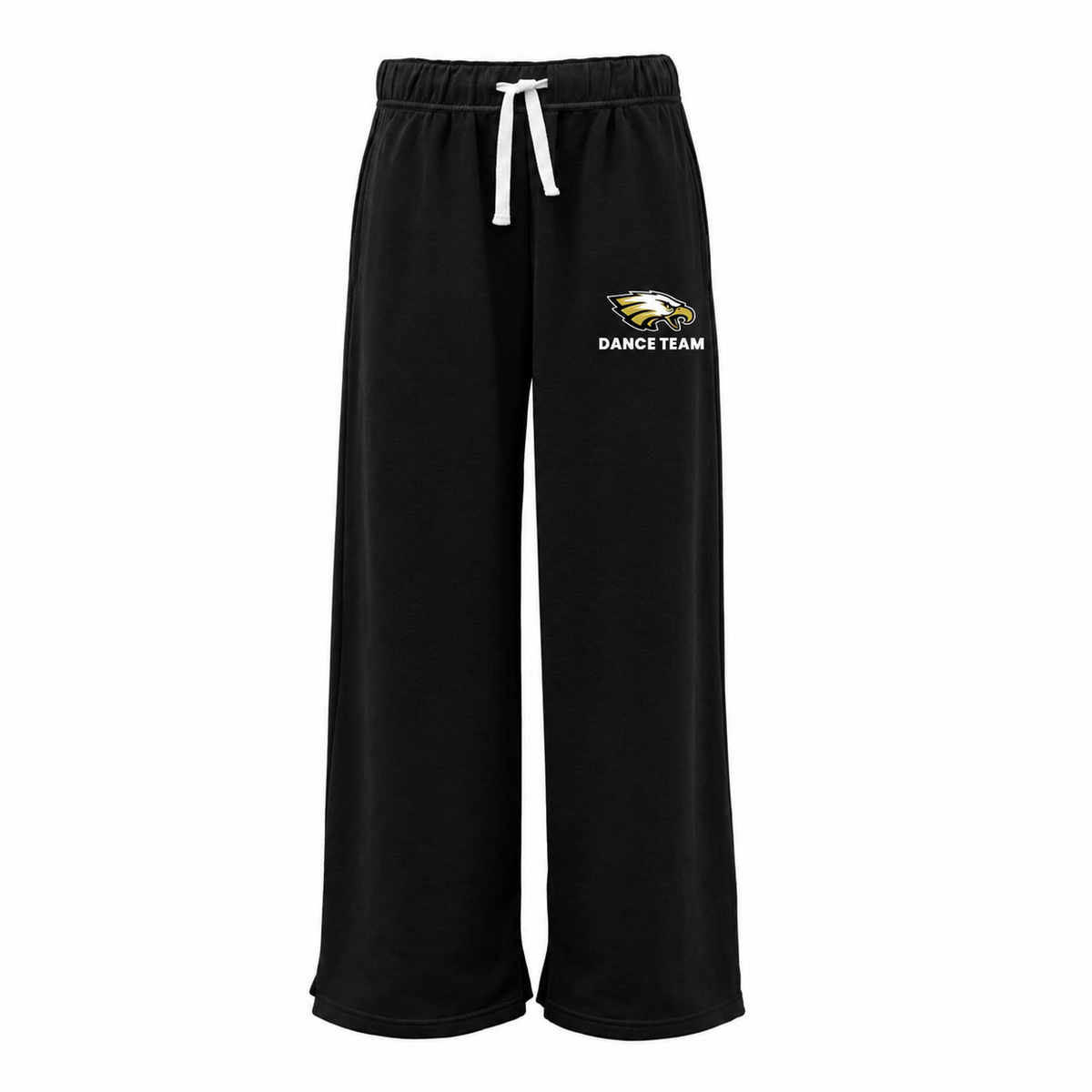THS Dance Womens Wide Leg Sweatpant Logowear Trumbull Dance Team Black-Avaialble 9/30 Ladies XS