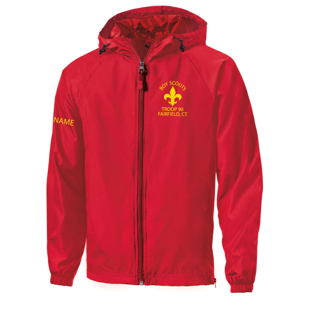 BSA Troop 90 Hooded Raglan Jacket Logowear BSA Troop 90 Adult XS