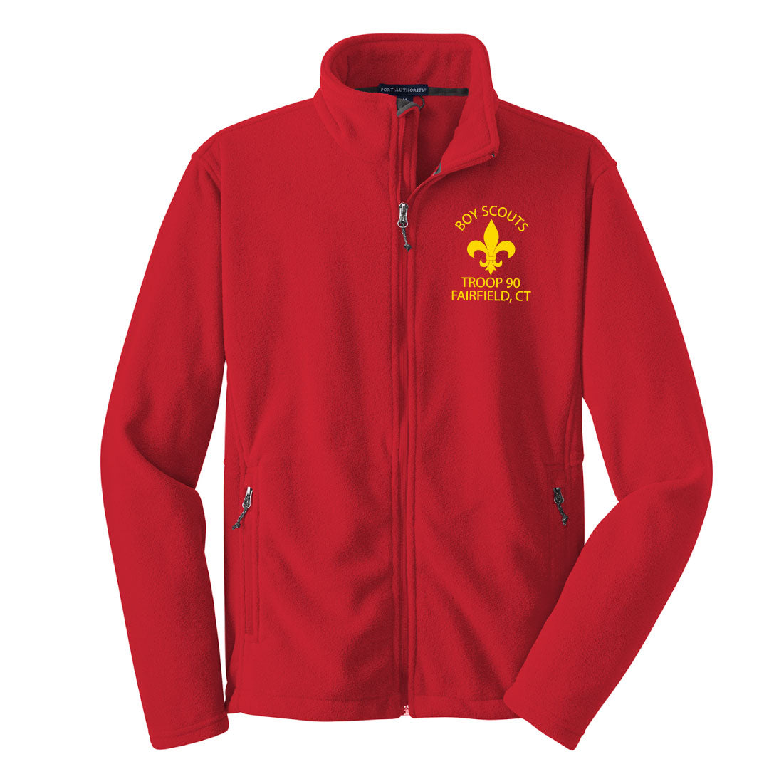 BSA Troop 90 Full Zip Fleece Logowear BSA Troop 90 Adult XS