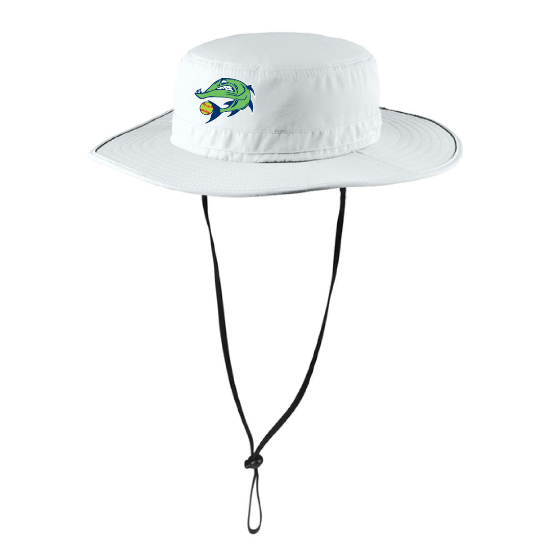 Barracudas Softball Bucket Hat Logowear Barracudas White