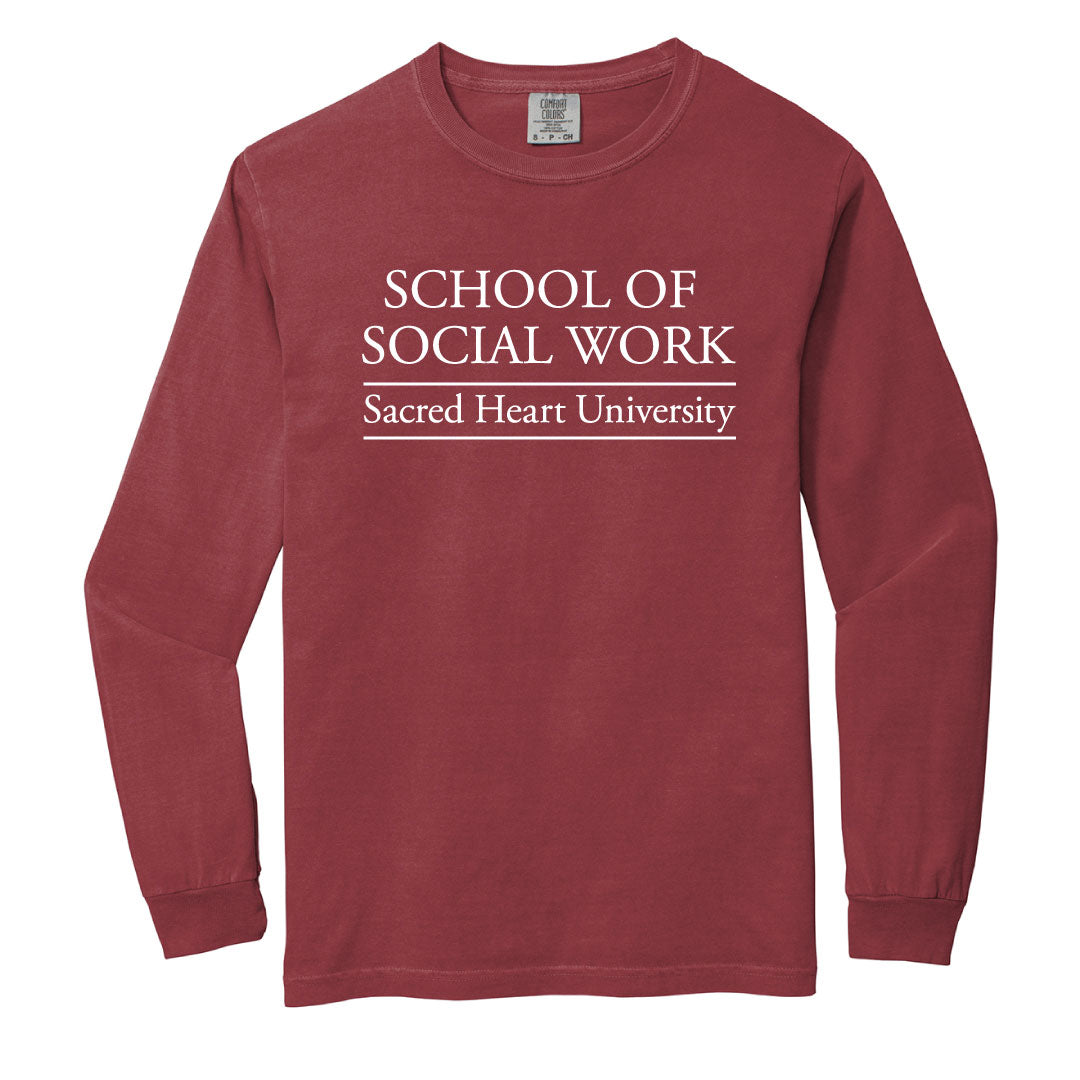 SHU School of Social Work Pigment Dye Long Sleeve