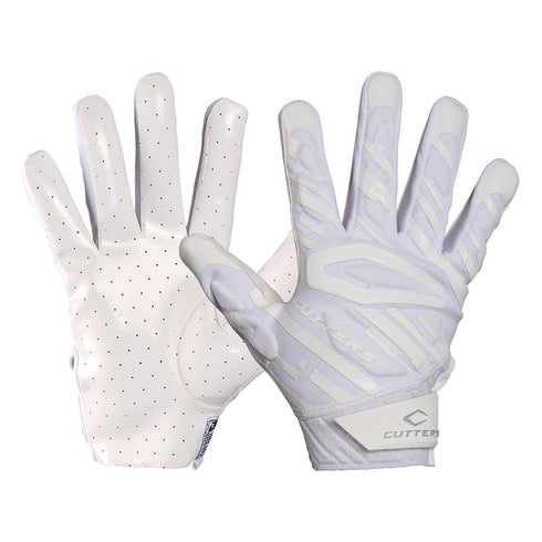 Cutters Adult Gamer 6.0 Padded Receiver Gloves, White / L
