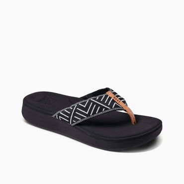 Reef Womens Cushion Cloud Textile Footwear Reef Black Geo 6