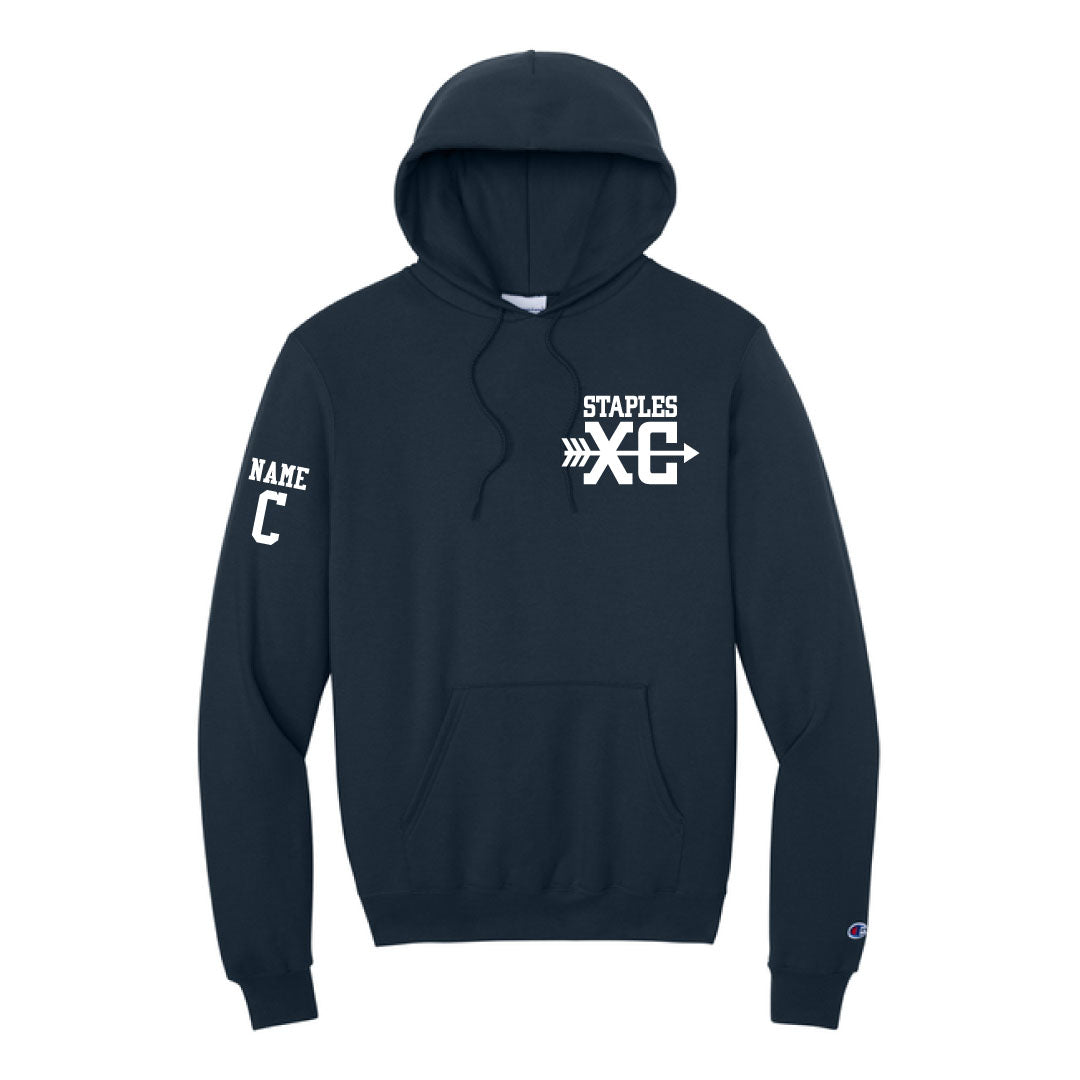 Staples Girls XC Champion Hoodie Logowear Staples Girls Cross Country Navy Adult XS