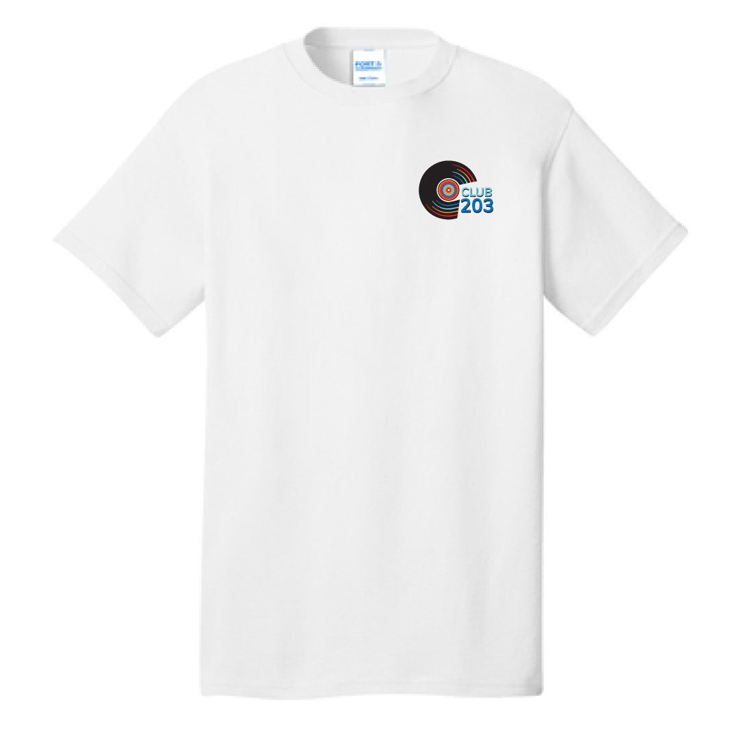 Club 203 Cotton Short Sleeve Logowear Club 203 White Adult S