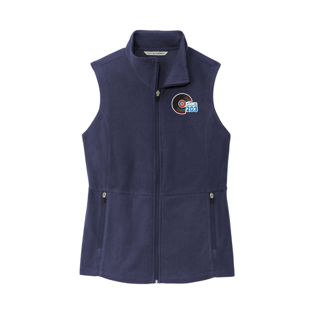 CLUB203 Micro Fleece Vest Logowear Club 203 Navy Mens S