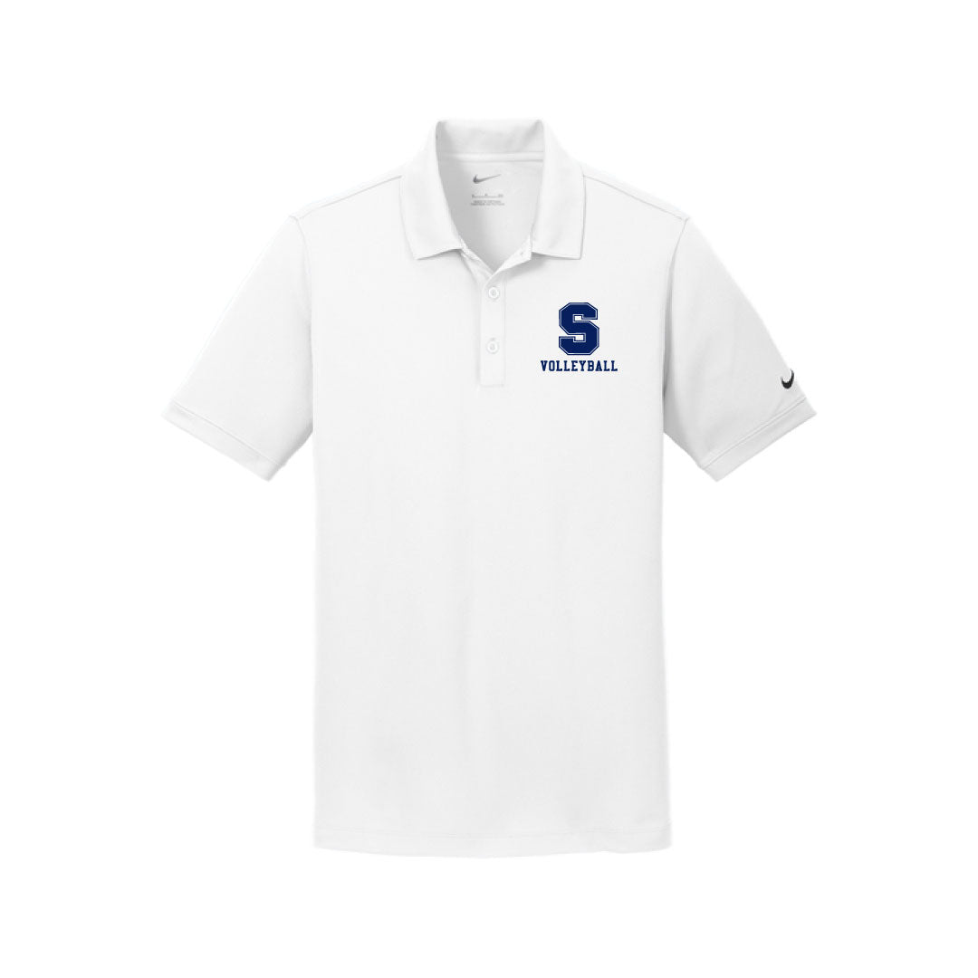 Staples Girls Volleyball COACH Nike Polo Logowear Staples Girls Volleyball White Mens S