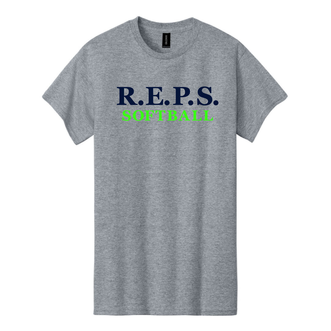 R.E.P.S. Wordmark Cotton Tee Logowear R.E.P.S. Grey Adult S