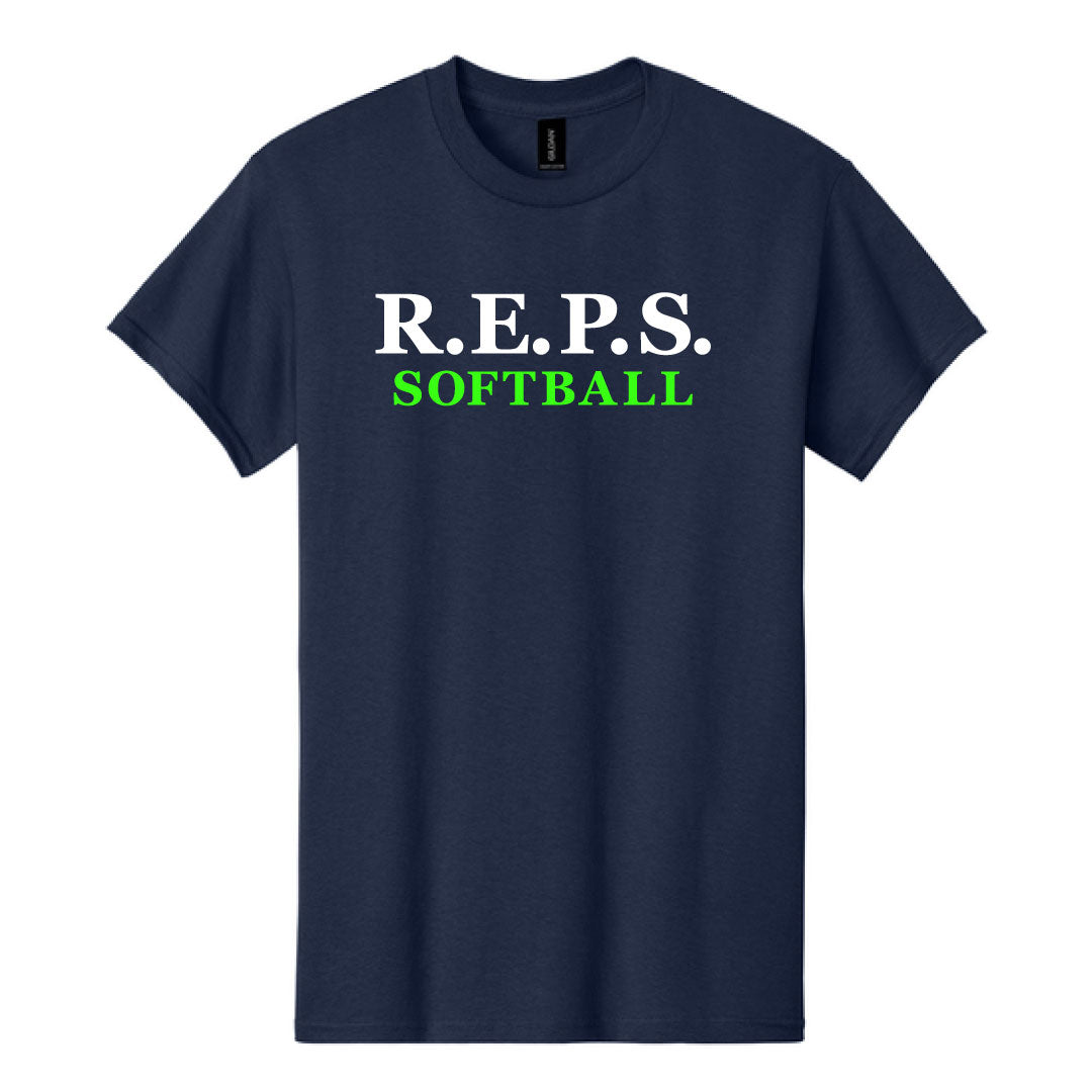 R.E.P.S. Wordmark Cotton Tee Logowear R.E.P.S. Navy Adult S