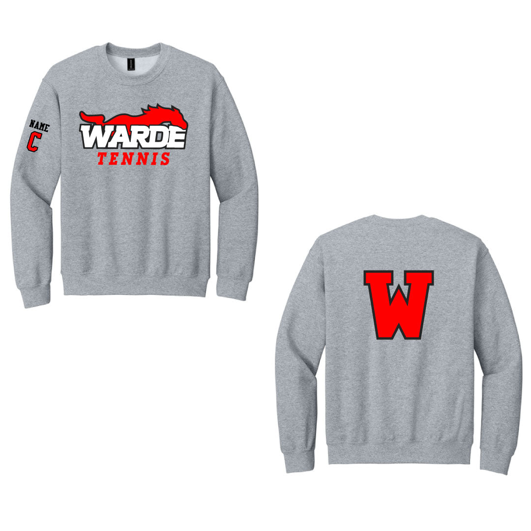 Warde Girls Tennis Crewneck Sweatshirt Logowear Warde Girls Tennis Grey Adult S