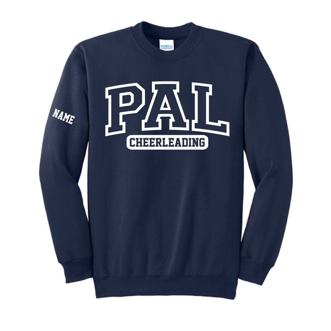 Westport PAL Cheer Crewneck Sweatshirt Logowear Westport PAL Cheer Navy Youth S
