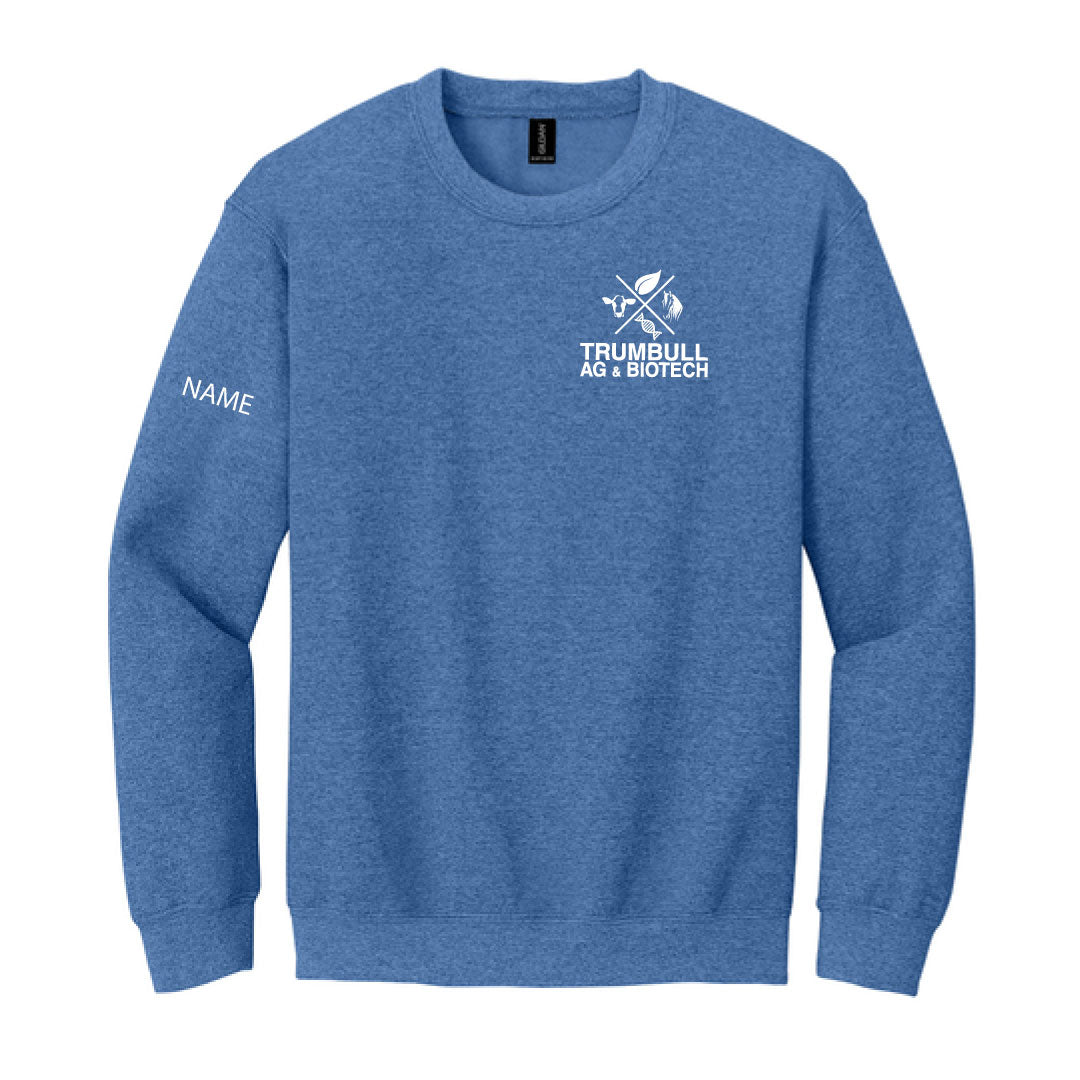Trumbull Ag and Biotech Crewneck Sweatshirt Logowear Trumbull Ag & Biotech Heather Royal Adult S