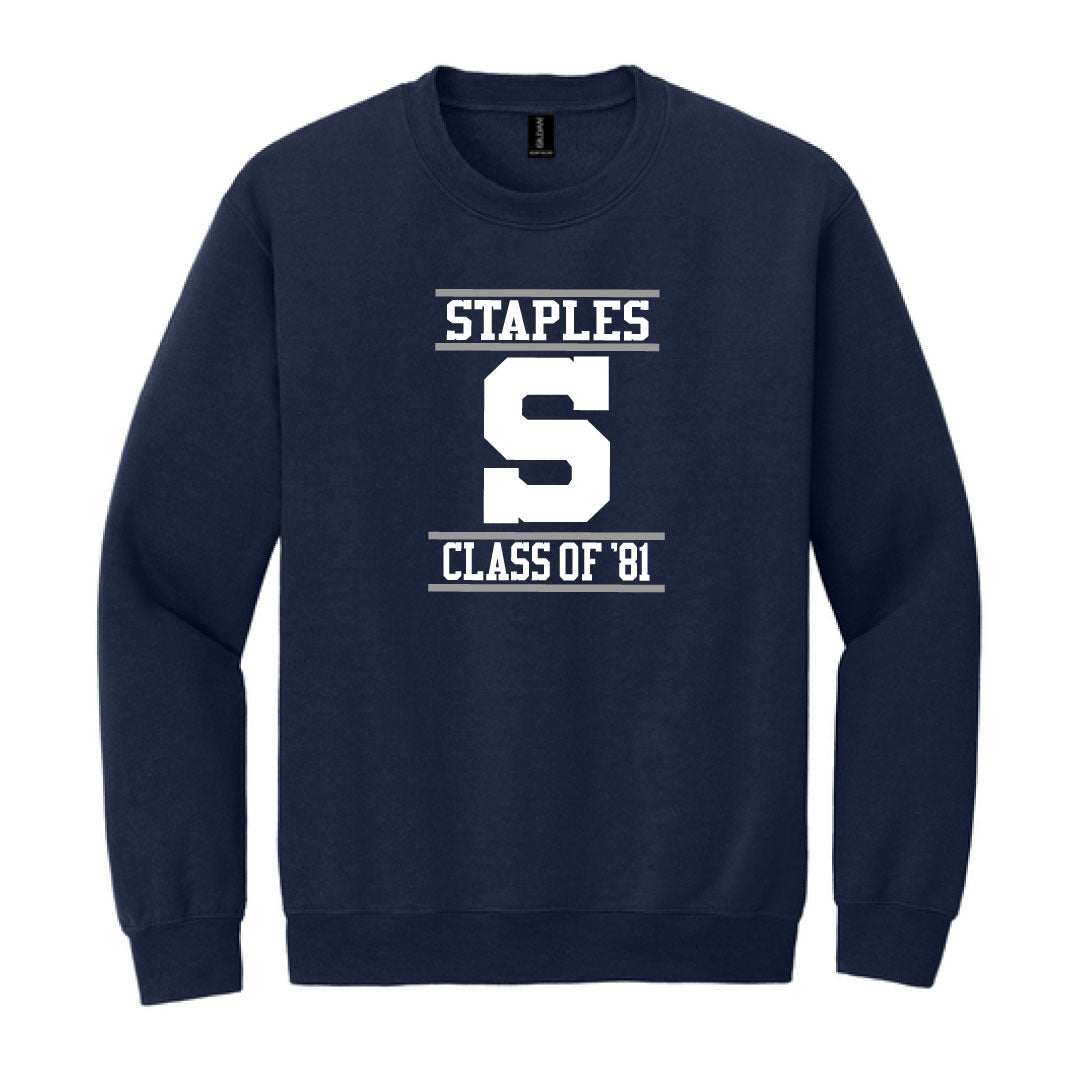 Staples High School Class of 81 Crewneck Sweatshirt