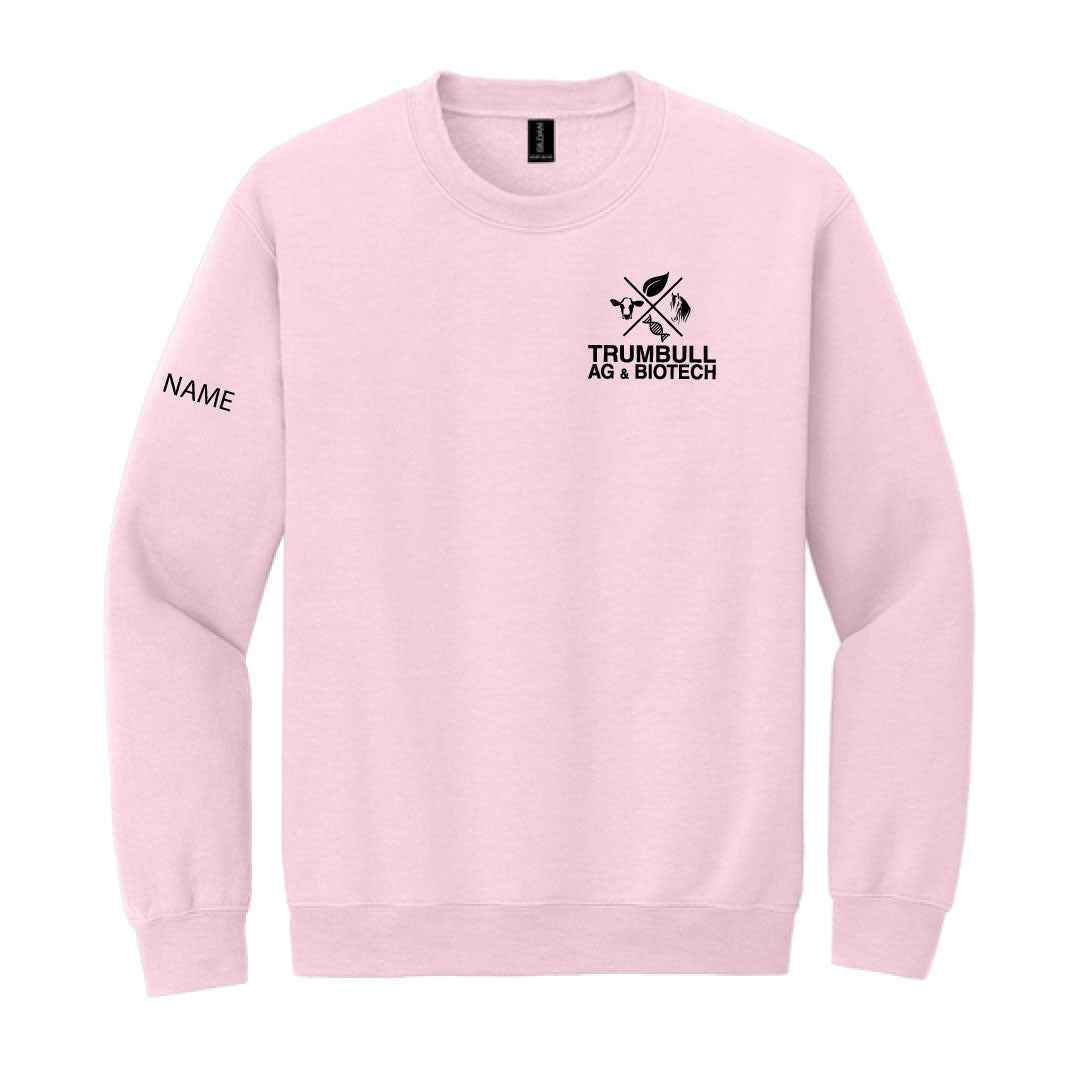 Trumbull Ag and Biotech Crewneck Sweatshirt Logowear Trumbull Ag & Biotech Lt Pink Adult XS