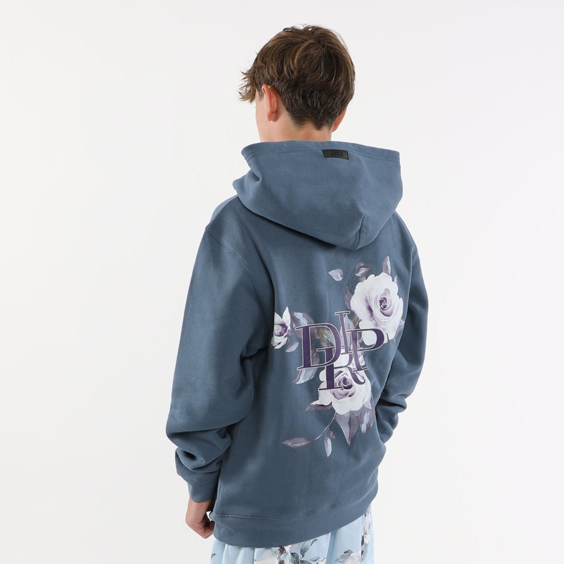 The Drip Shop Kids' Rose Garden Graphic Hoodie Apparel The Drip Shop Denim Youth Small