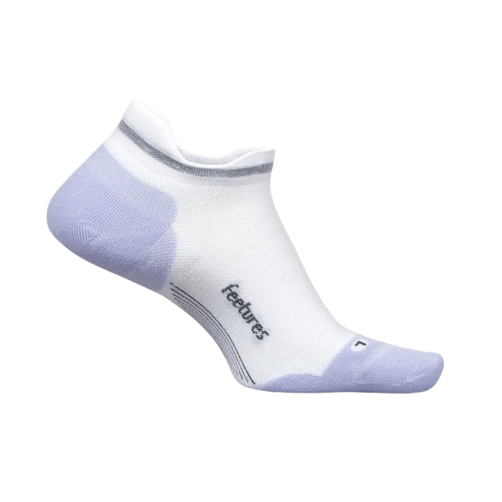 Feetures Elite Max Cushion No Show Tab Apparel Feetures White Lilatech Small