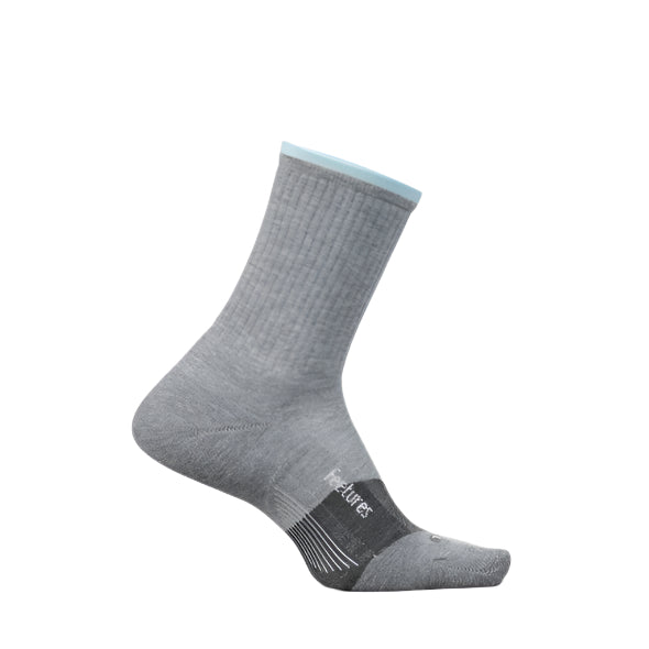 Feetures Trail Max Cushion Mini Crew Apparel Feetures Light Gray Small
