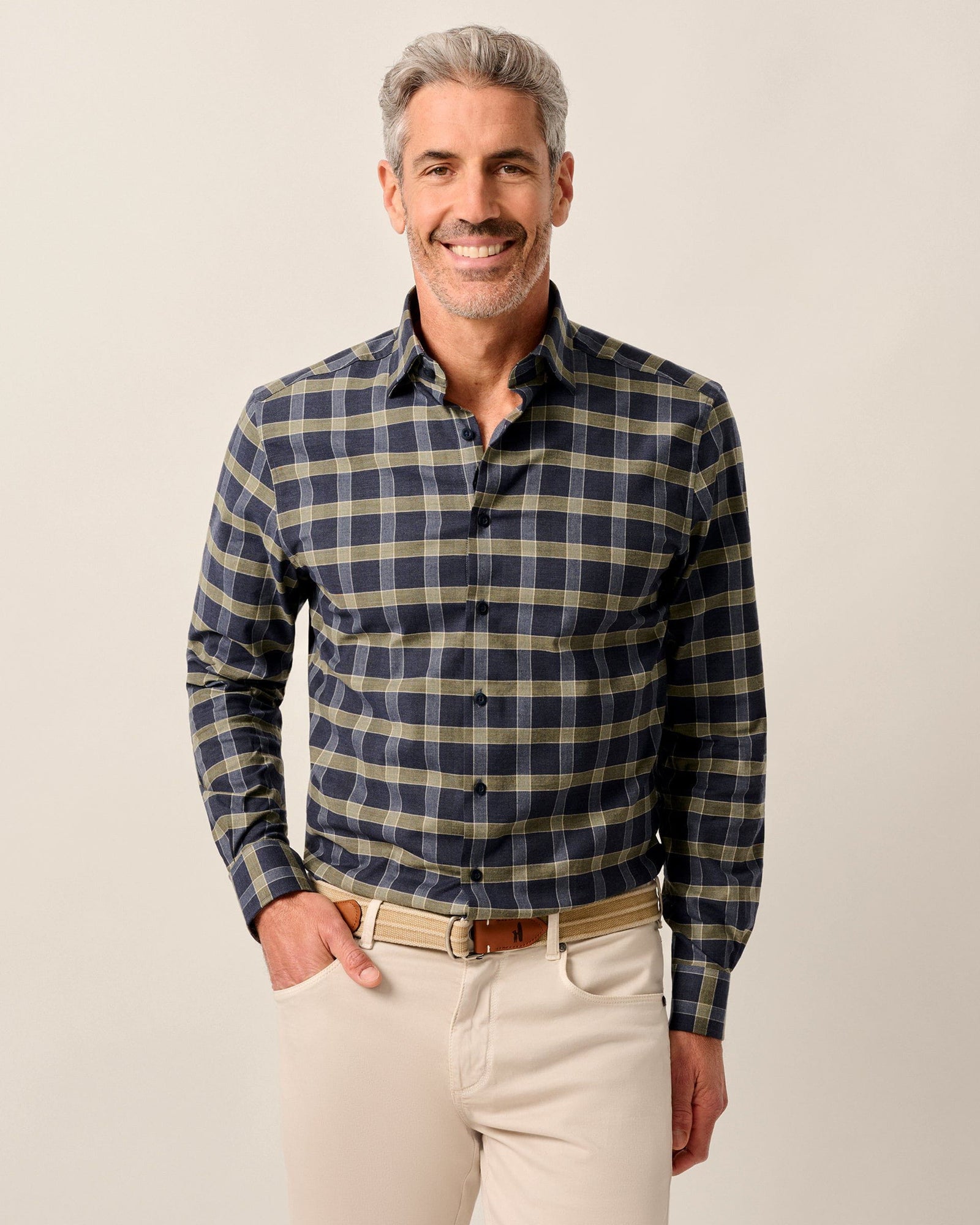 Johnnie-O Men's Daylynn Performance Flannel Button Down Shirt