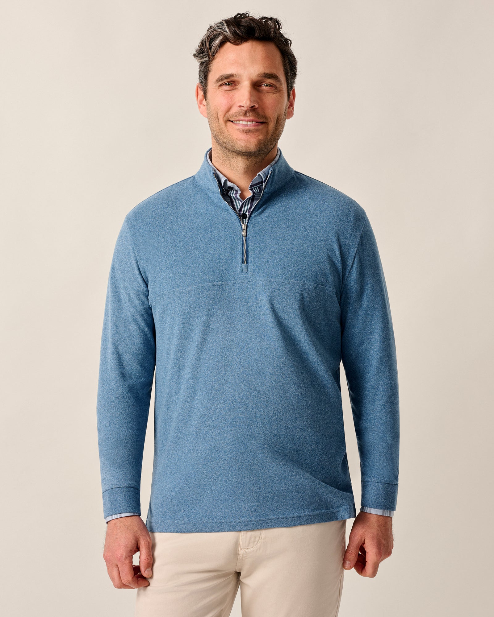 Johnnie-O Men's Mikey Performance 1/4 Zip Pullover Apparel Johnnie-O Splash Small