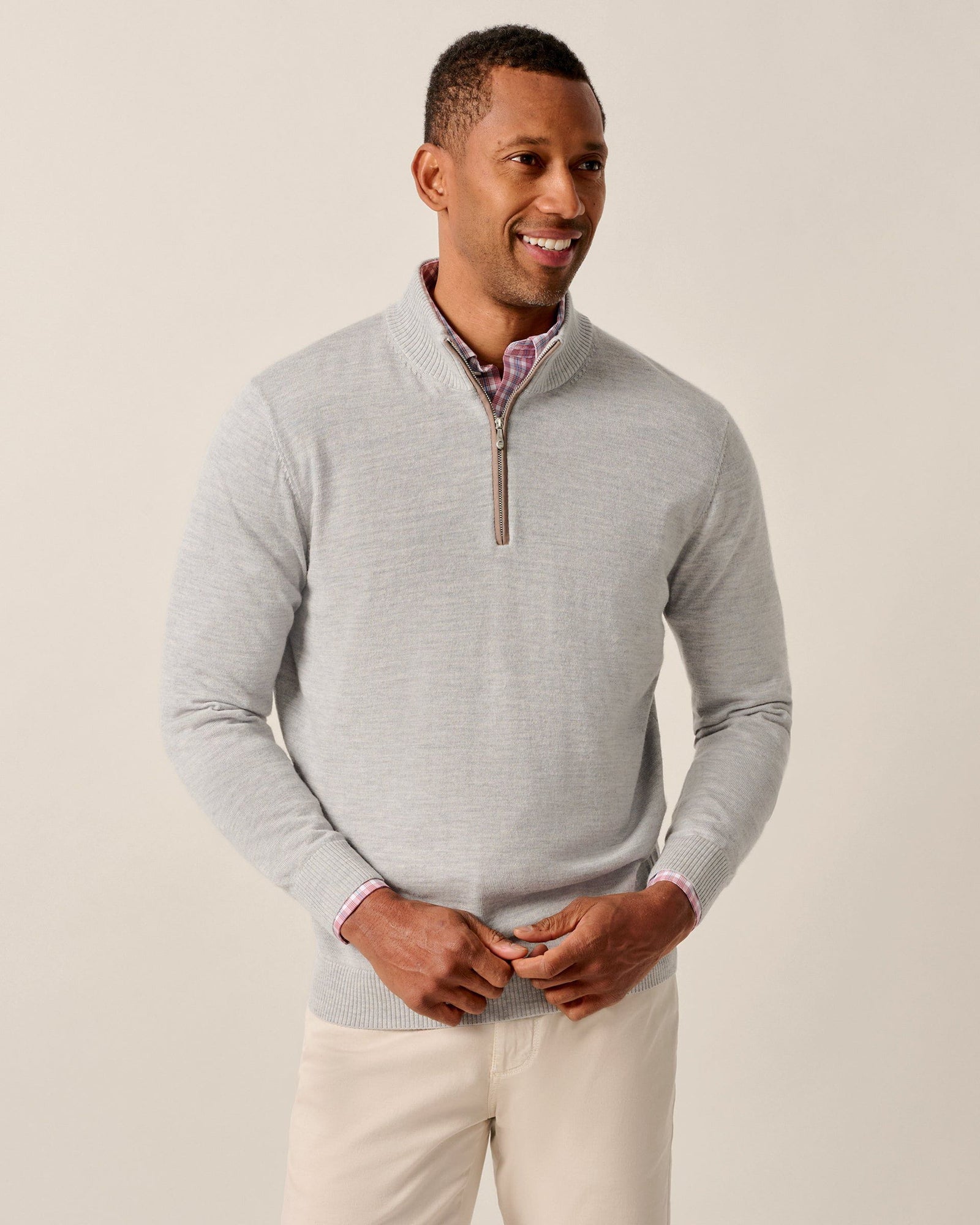 Johnnie-O Men's Raynor Merino 1/4 Zip Sweater