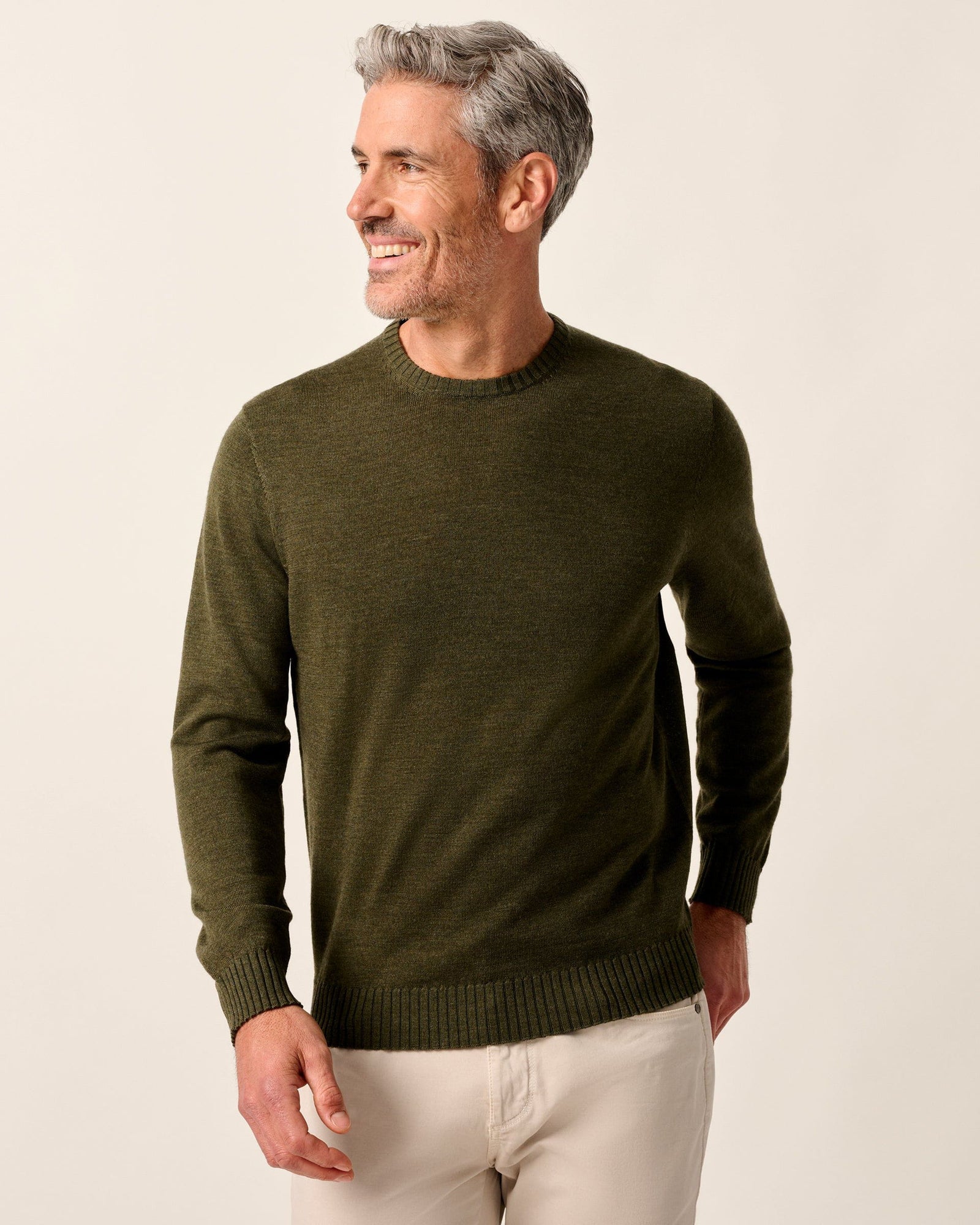 Johnnie-O Men's Ronald Merino Wool Crewneck Sweater