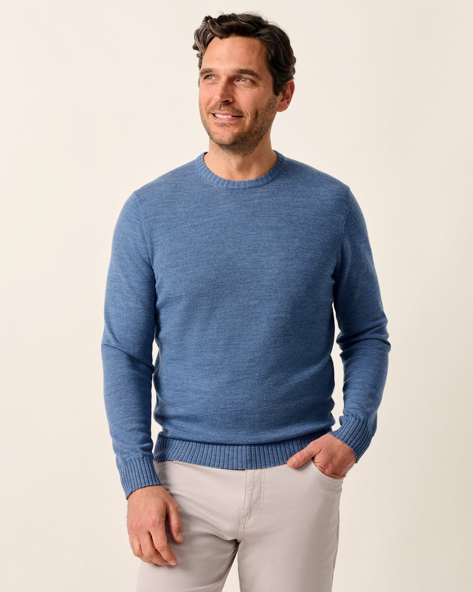 Johnnie-O Men's Ronald Merino Wool Crewneck Sweater