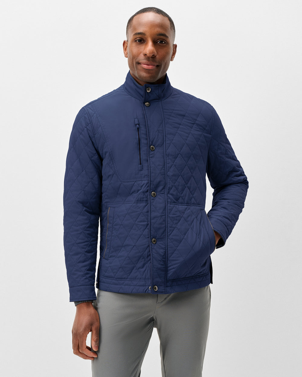 Johnnie-O Men's Juno Quilted Snap Jacket Apparel Johnnie-O
