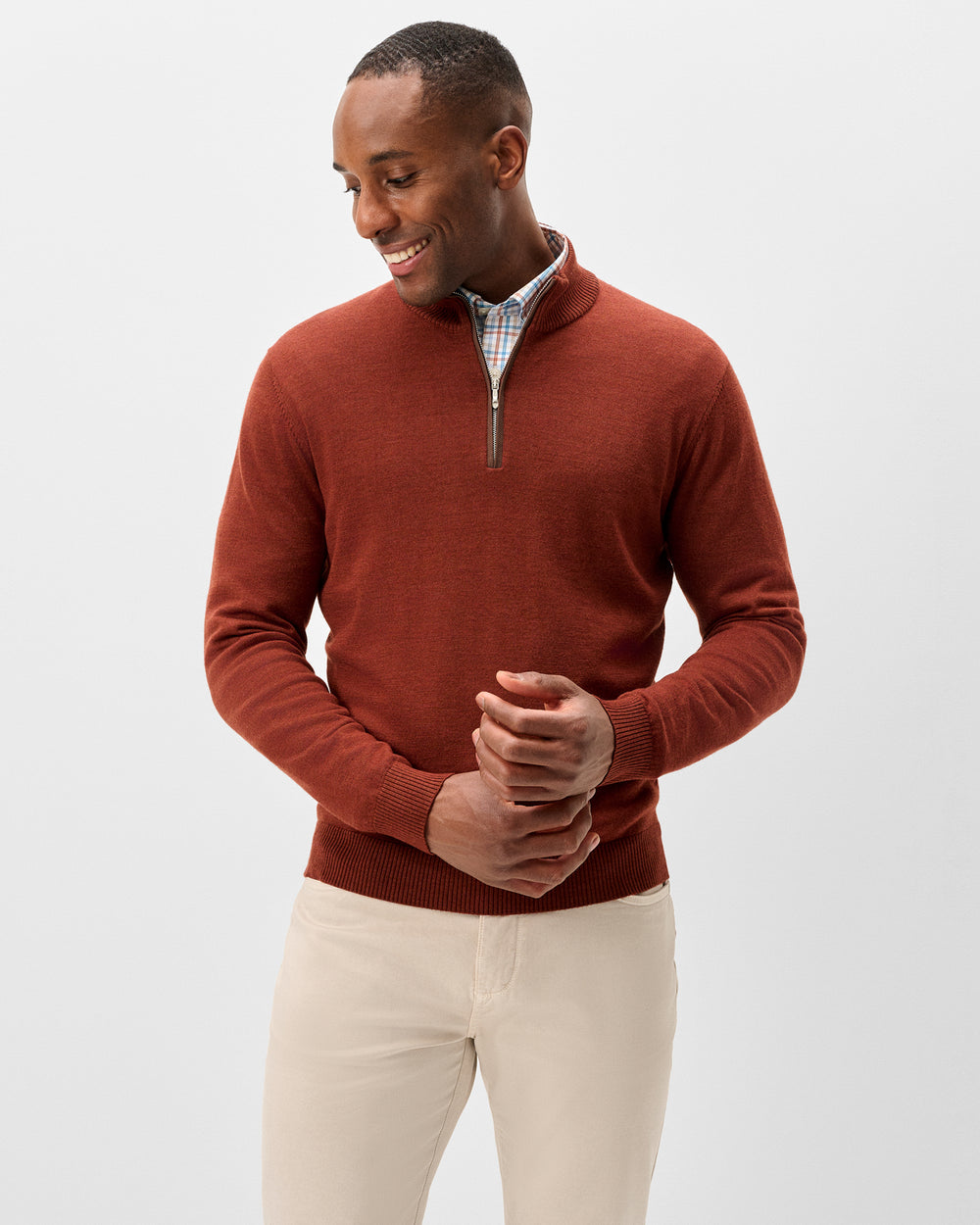 Johnnie-O Men's Raynor Merino 1/4 Zip Sweater Apparel Johnnie-O Creole Small