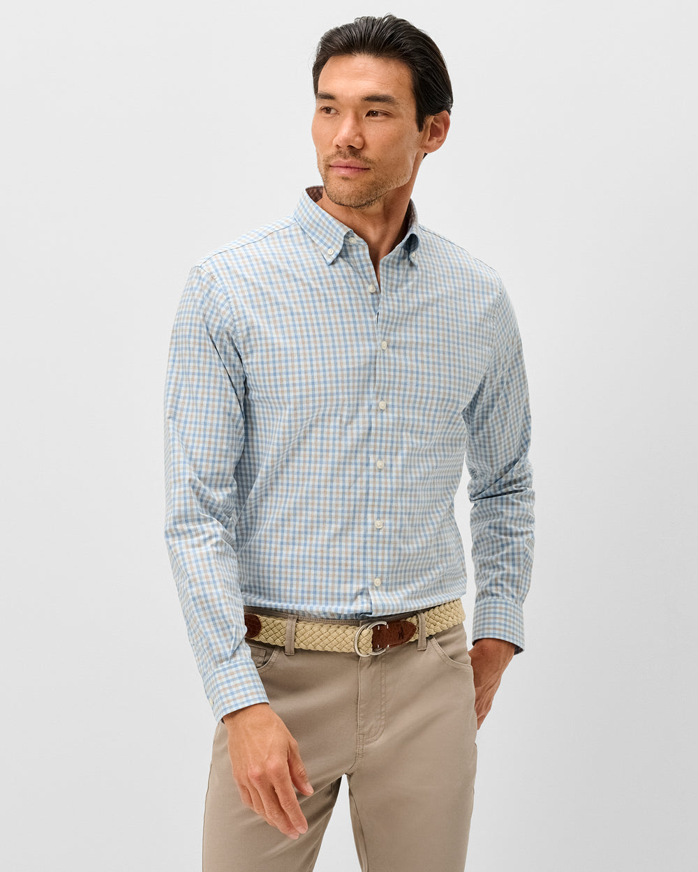 Johnnie-O Men's Chatham Gingham Everyday Performance Button Down Shirt