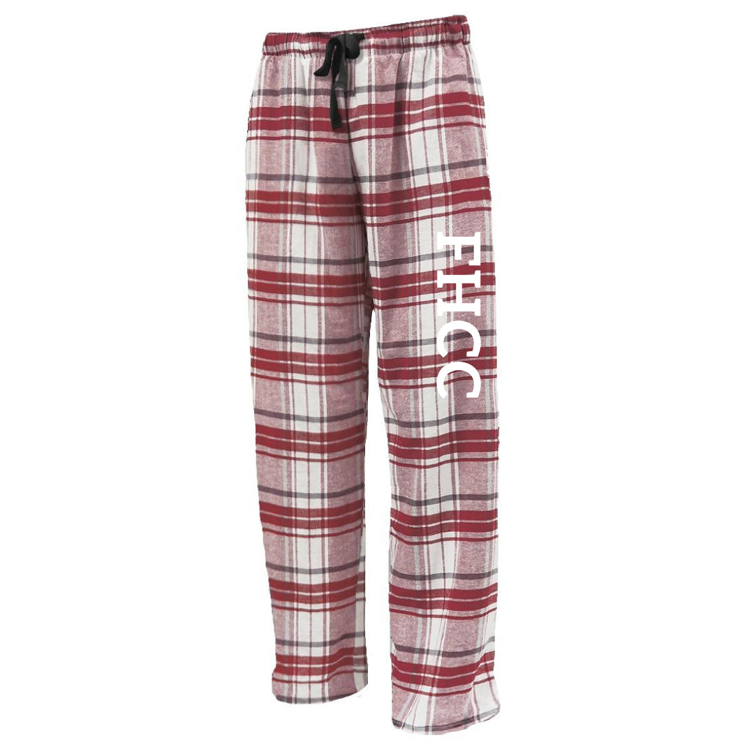 FHCC Flannel Bottoms Logowear FHCC White/Maroon Youth S