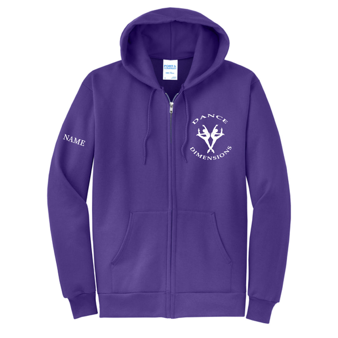 Dance Dimensions Full Zip Hooded Sweatshirt