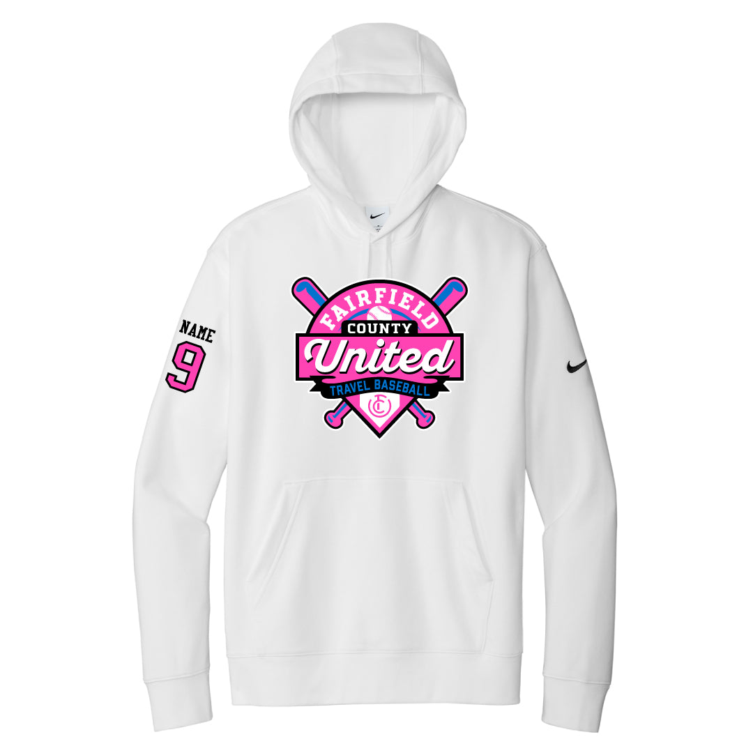 FCU Travel Baseball Nike Hoodie Logowear FCU Travel Baseball White Adult XS