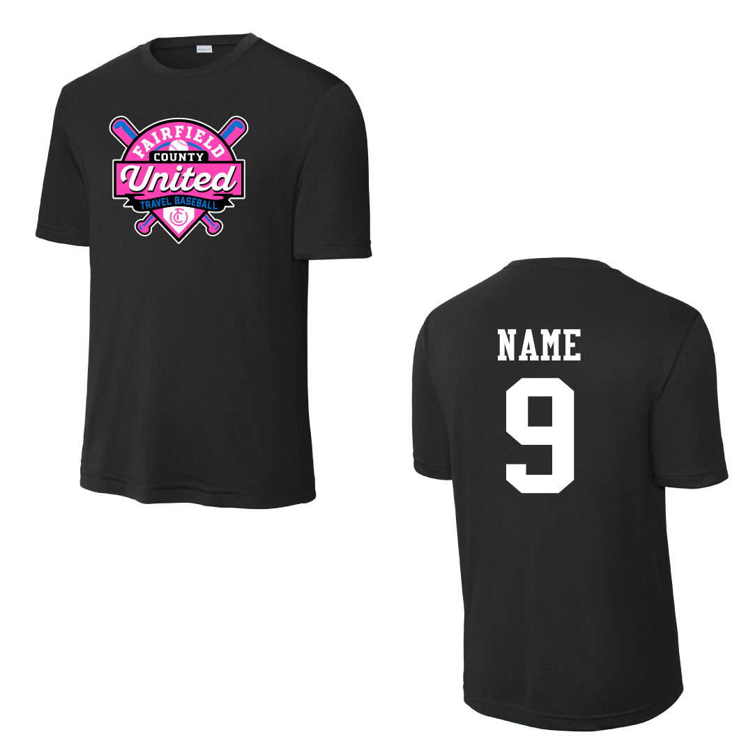 FCU Travel Baseball Performance Tees Logowear FCU Travel Baseball Black Adult S