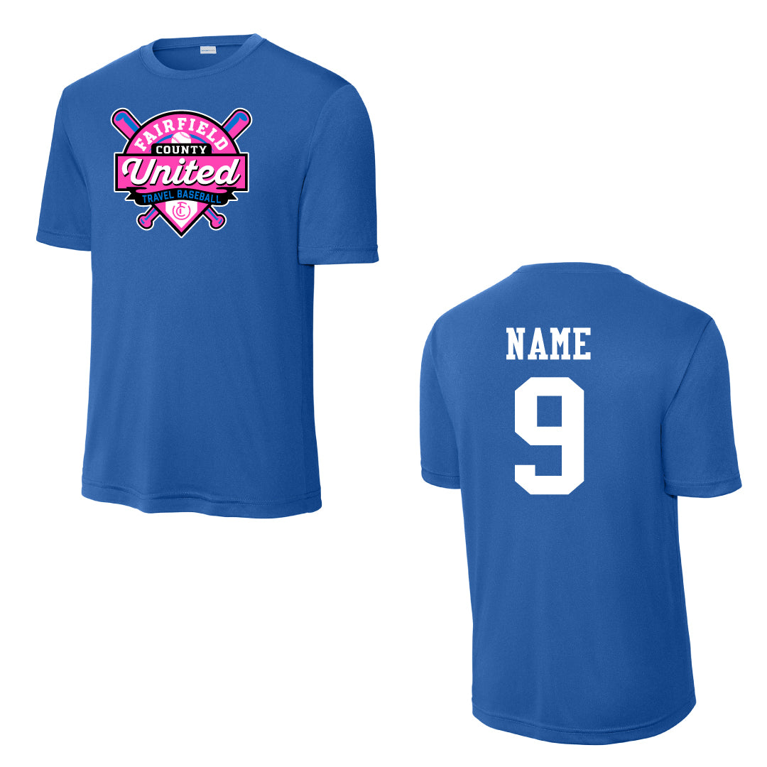 FCU Travel Baseball Performance Tees Logowear FCU Travel Baseball Royal Adult S