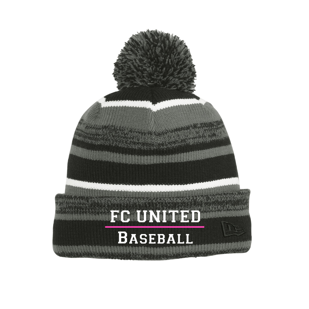 FCU Travel Baseball New Era Sideline Pom Beanie Logowear FCU Travel baseball TEXT