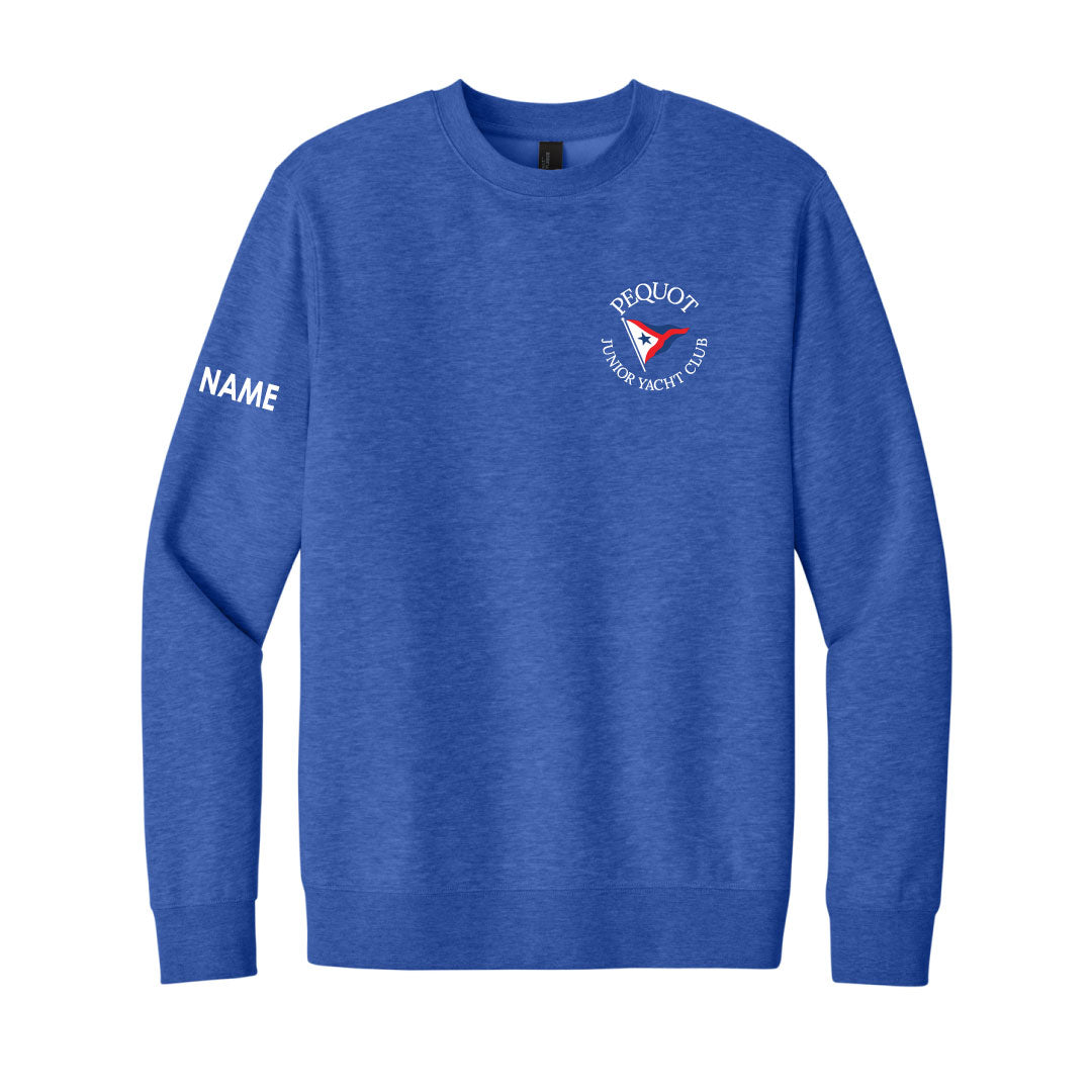 PYC Fleece Crewneck Logowear Pequot Yacht Club Royal Frost Adult XS