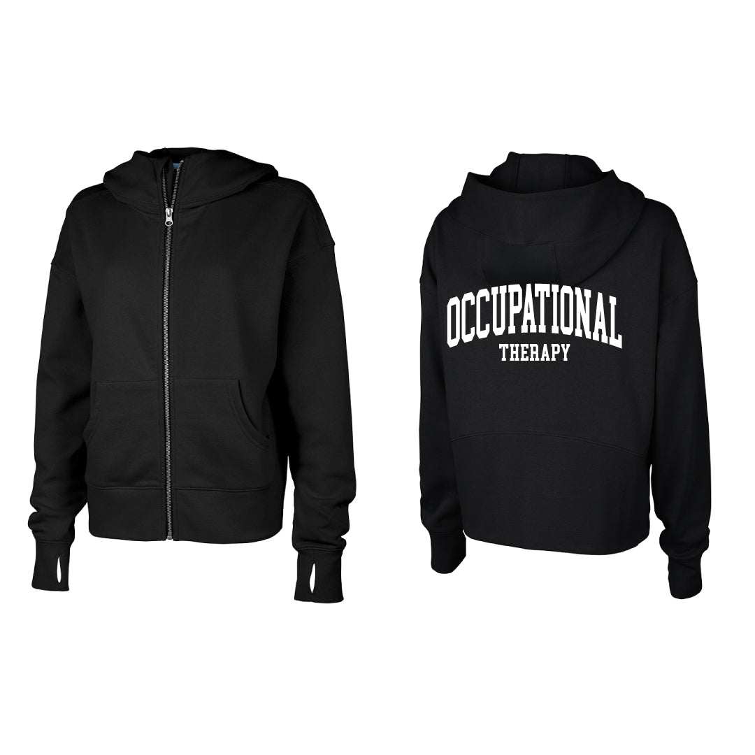 SHU OT Ladies Full Zip Hooded Sweatshirt
