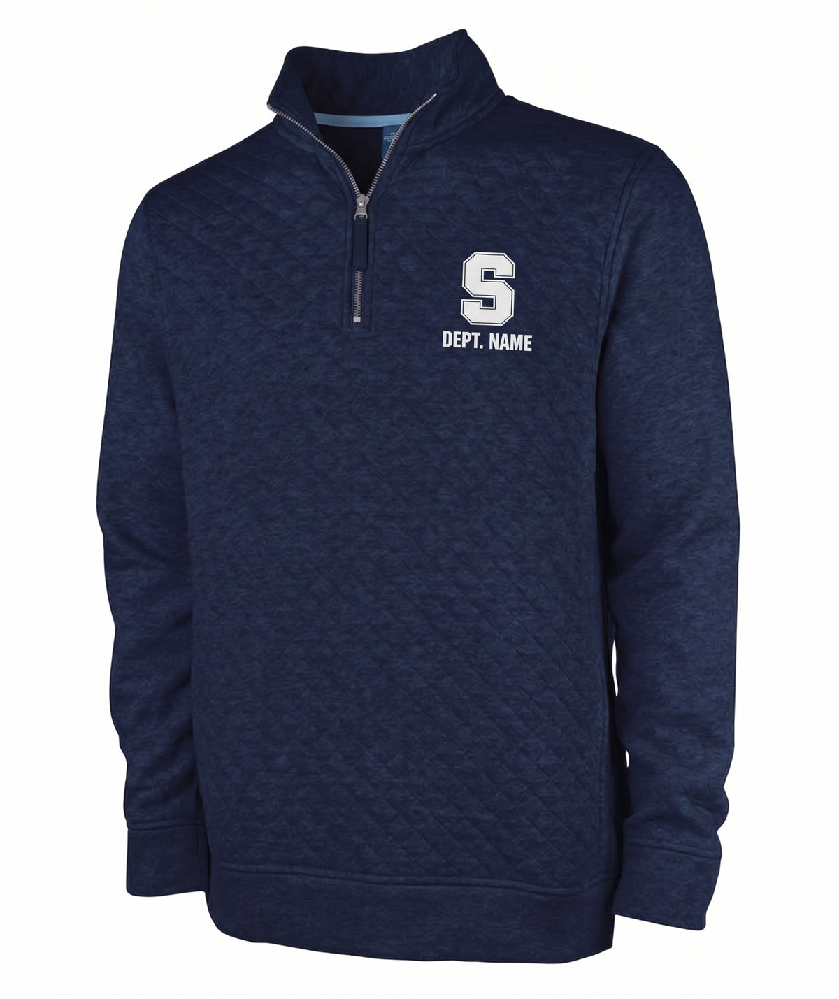 Staples Faculty Quilted 1/4 Zip Pullover Logowear Staples Faculty Navy Ladies XS