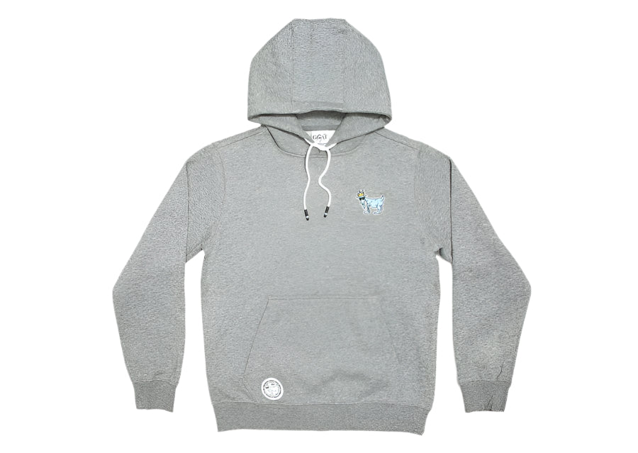 Goat USA Adult Hooded Sweatshirt Apparel Goat USA Gray Adult XSmall