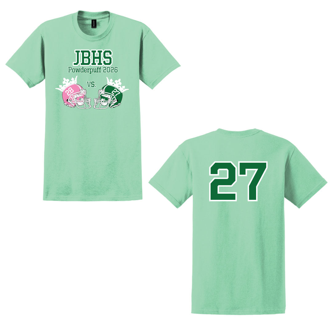 Barlow Powderpuff SENIORS Mint Green Cotton Tee