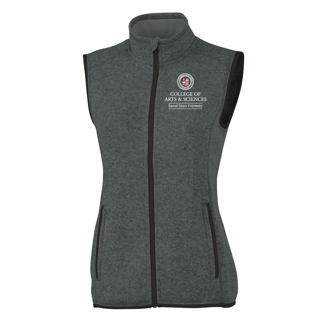 SHU College of Arts & Sciences Heathered Fleece Vest