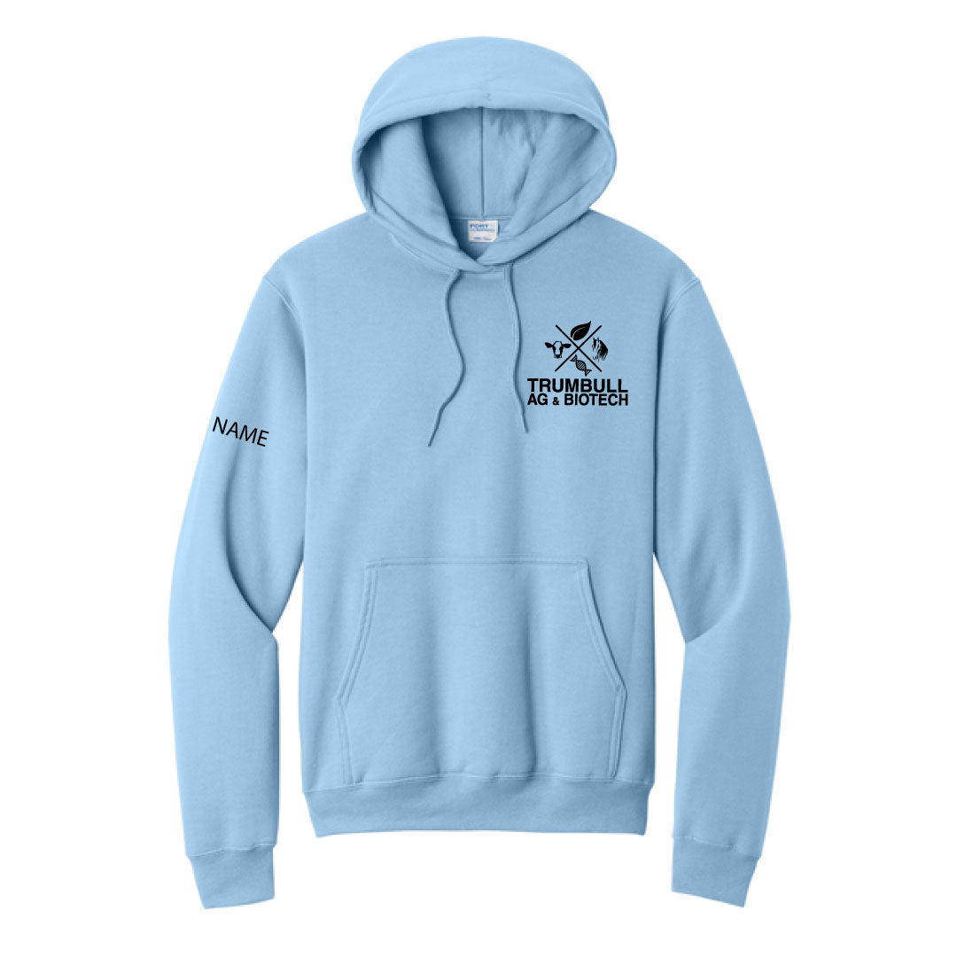 Trumbull Ag and Biotech Hooded Sweatshirt Logowear Trumbull Ag & Biotech Lt Blue Adult S