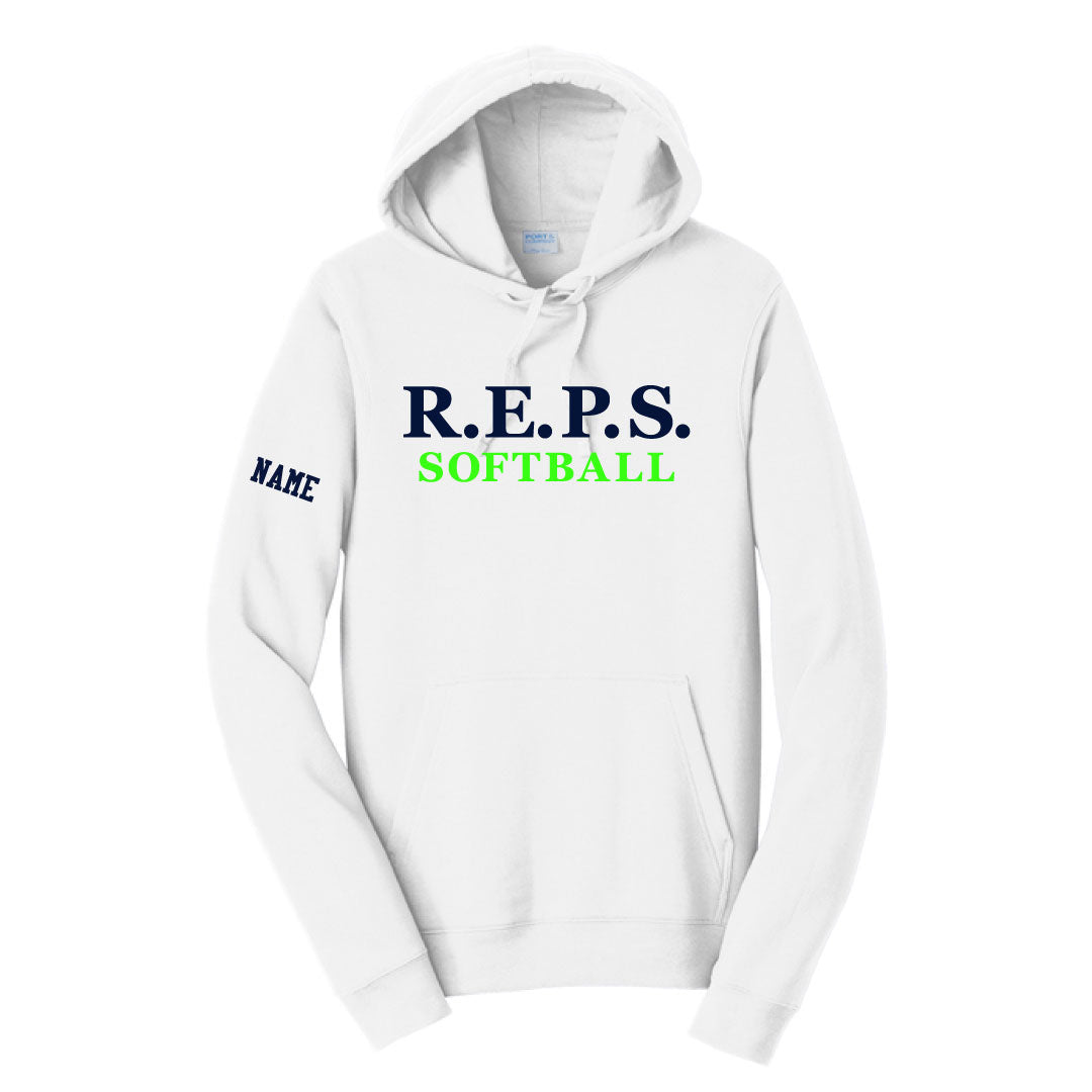 R.E.P.S.Wordmark Hooded Sweatshirt Logowear R.E.P.S. White Adult S