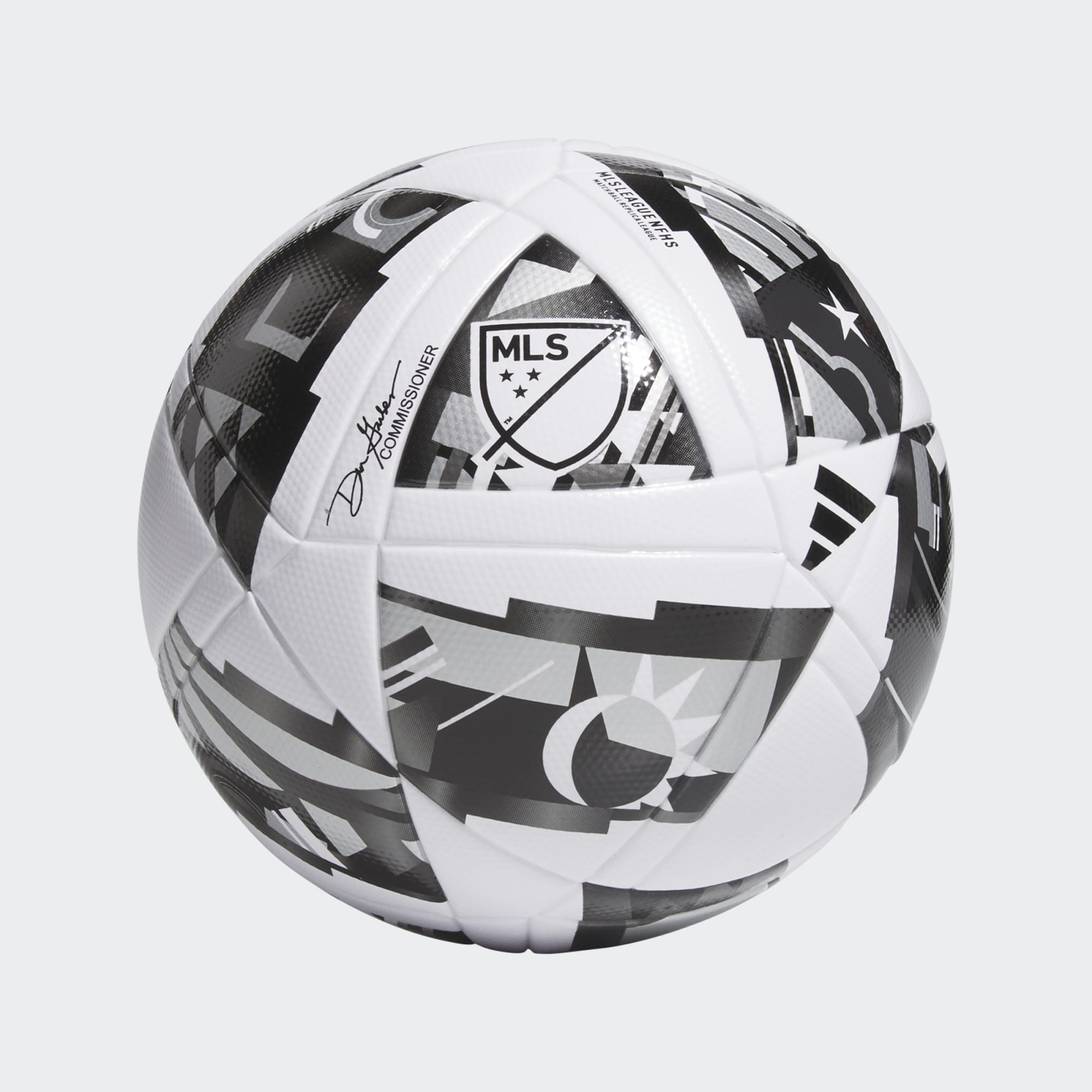 adidas MLS League NFHS Soccer Ball Equipment Adidas White/Black/Silver Metallic-IP1622 4