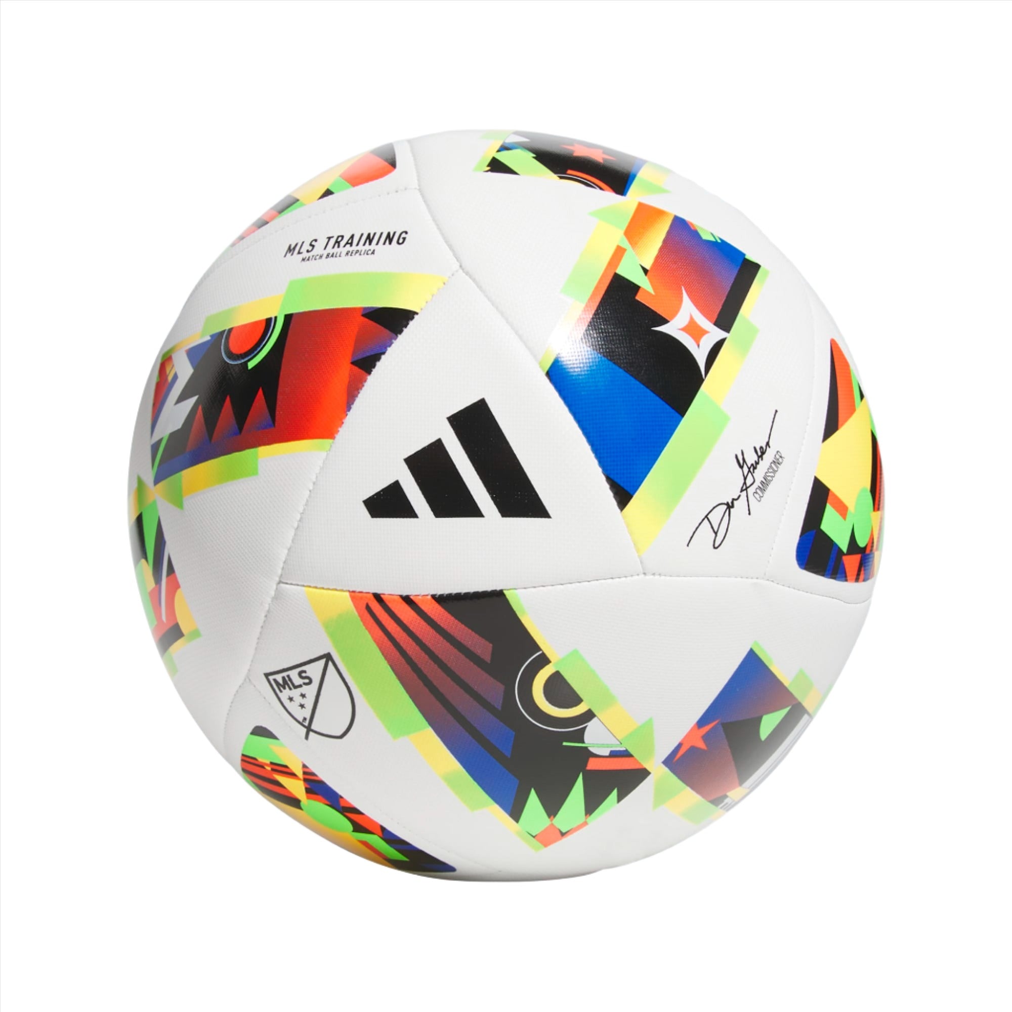 adidas MLS Training Soccer Ball Equipment Adidas White/Black/Solar Gold-IP1624 3