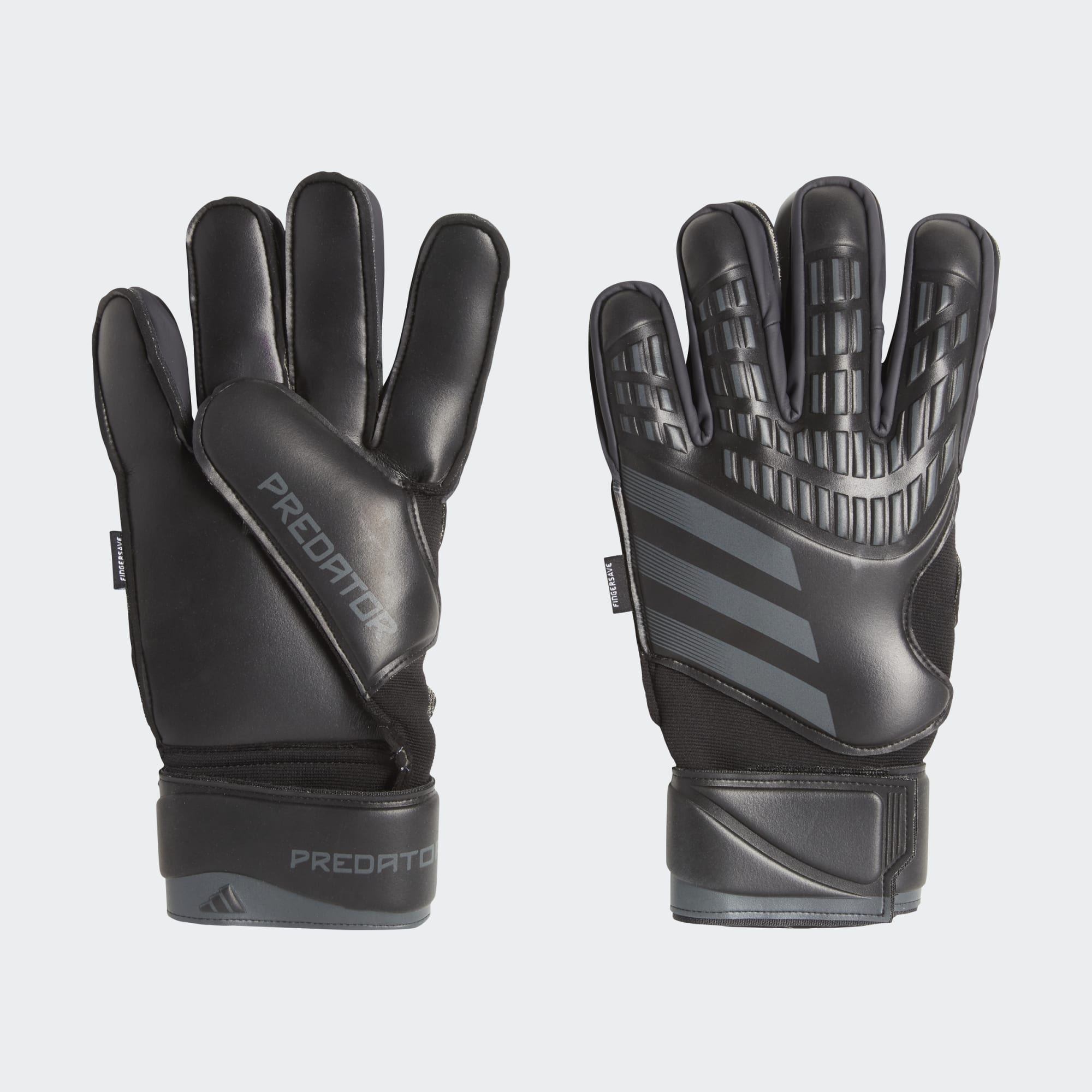 Adidas predator shops black gloves